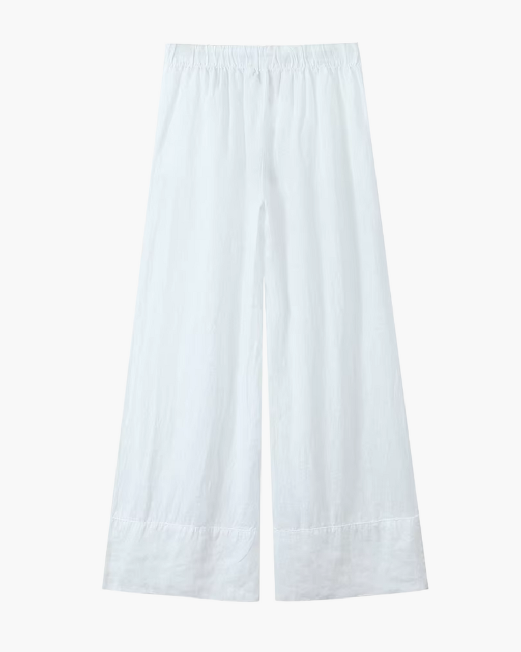 Casual Broek met Trekkoord en Wijde Pijpen voor Dames