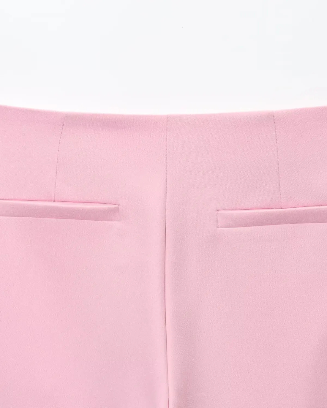 Roze Set met Mouwloos Vest en Hoge Taille Broek voor Dames