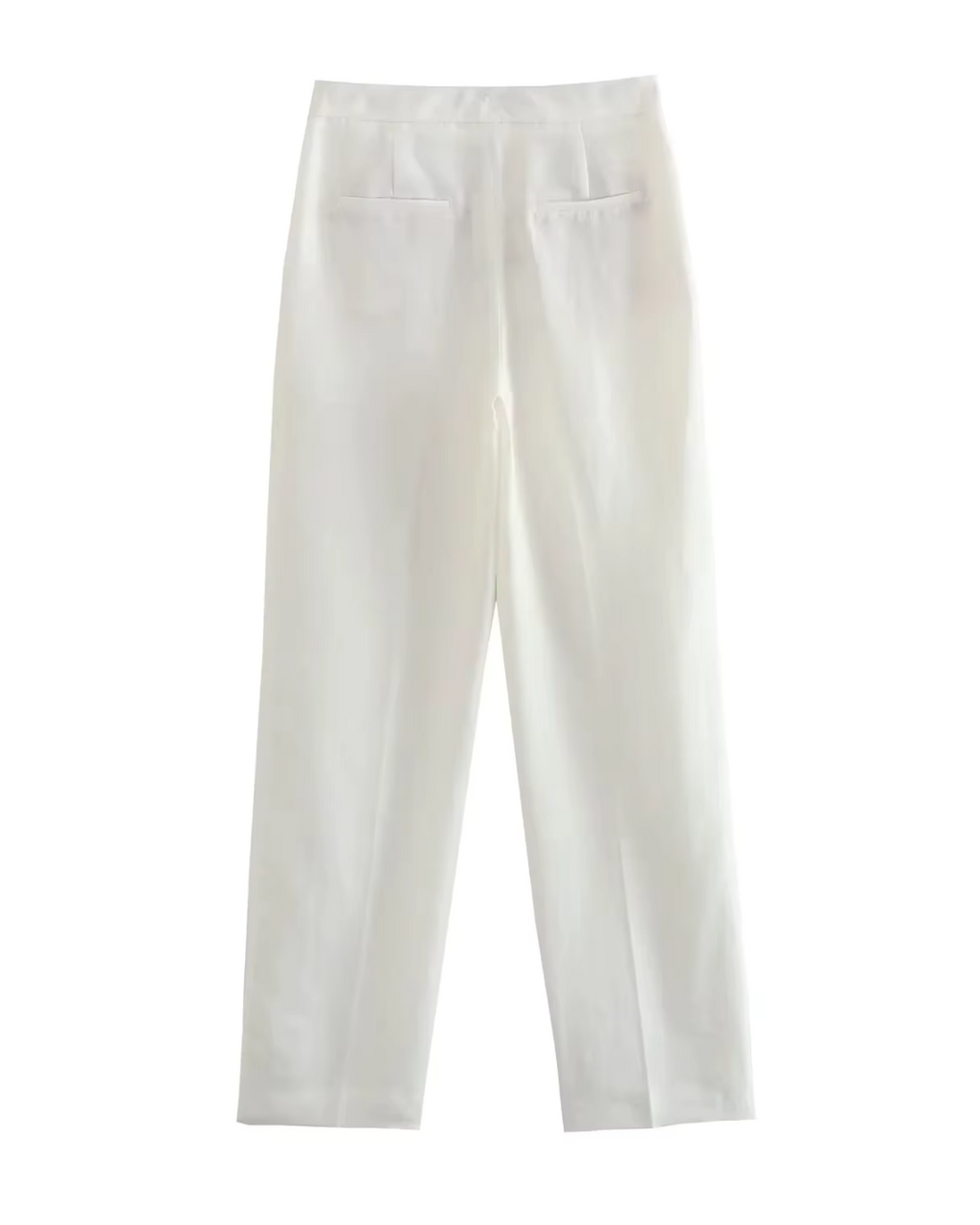 Vintage Luxe Witte Blazer, Gilet en Broek set voor Dames