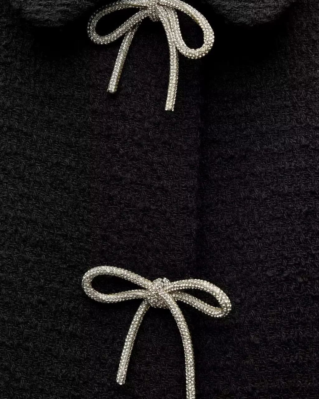 Vintage Effen Herfstjas met Strikjes en Knopen voor Dames