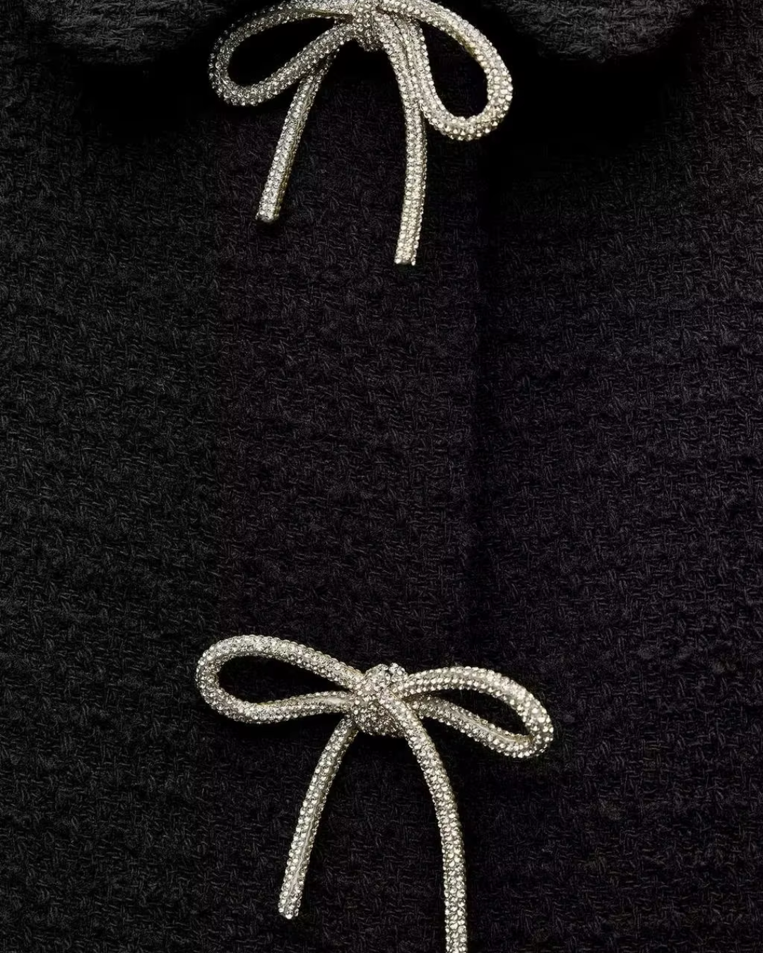 Vintage Effen Herfstjas met Strikjes en Knopen voor Dames