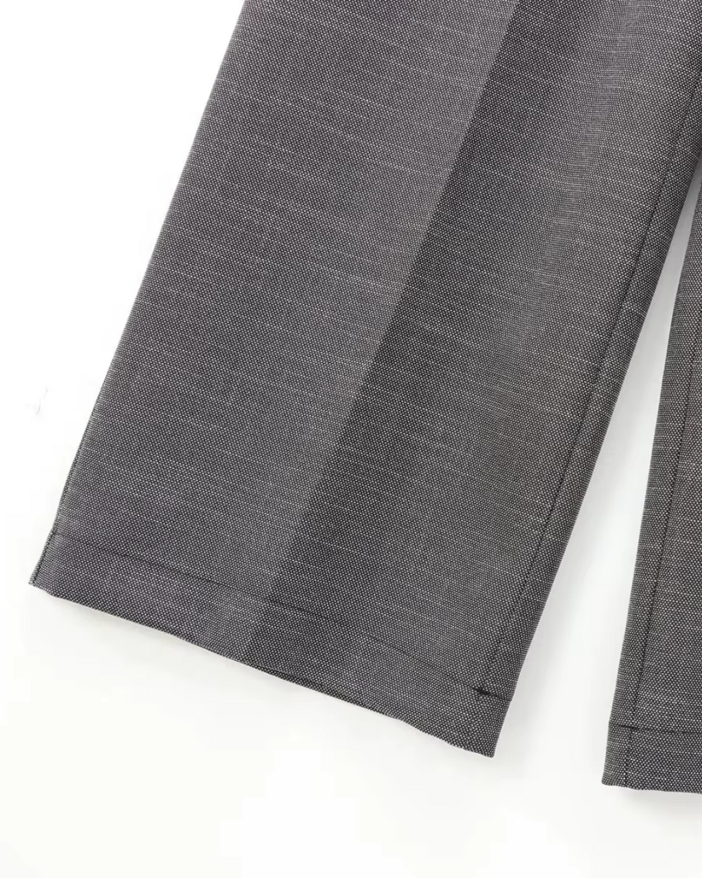 Vintage Grijze Office Lady Blazer en Broek Set