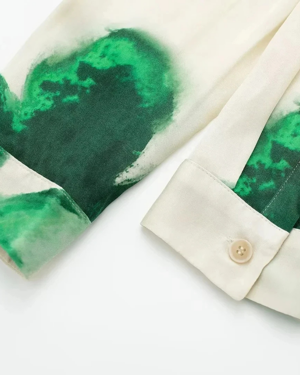 Elegante Set met Bloemenprint Blouse en Wijde Broek voor Dames