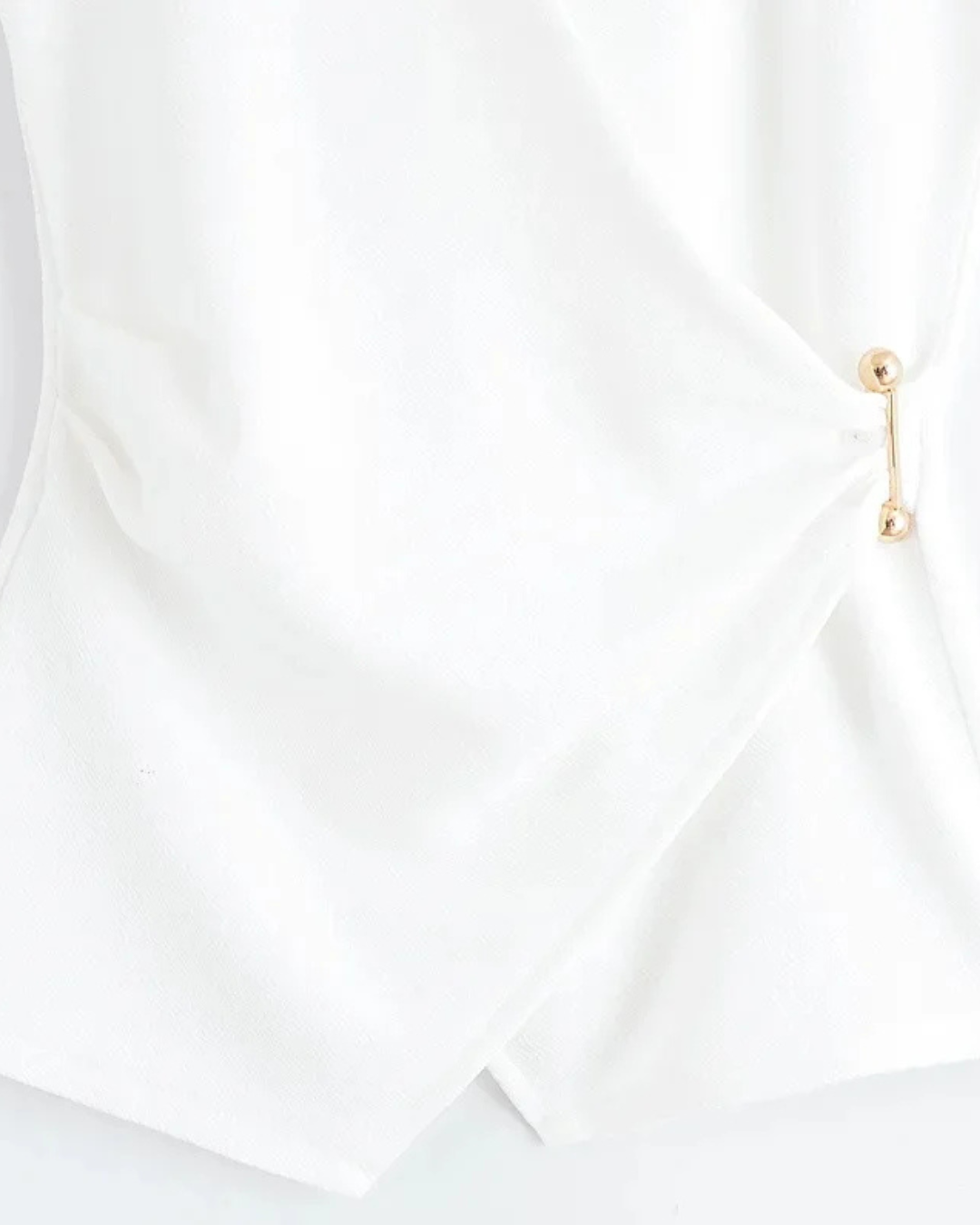 Elegante Set met Asymmetrisch Vest & Elastische Broek voor Dames