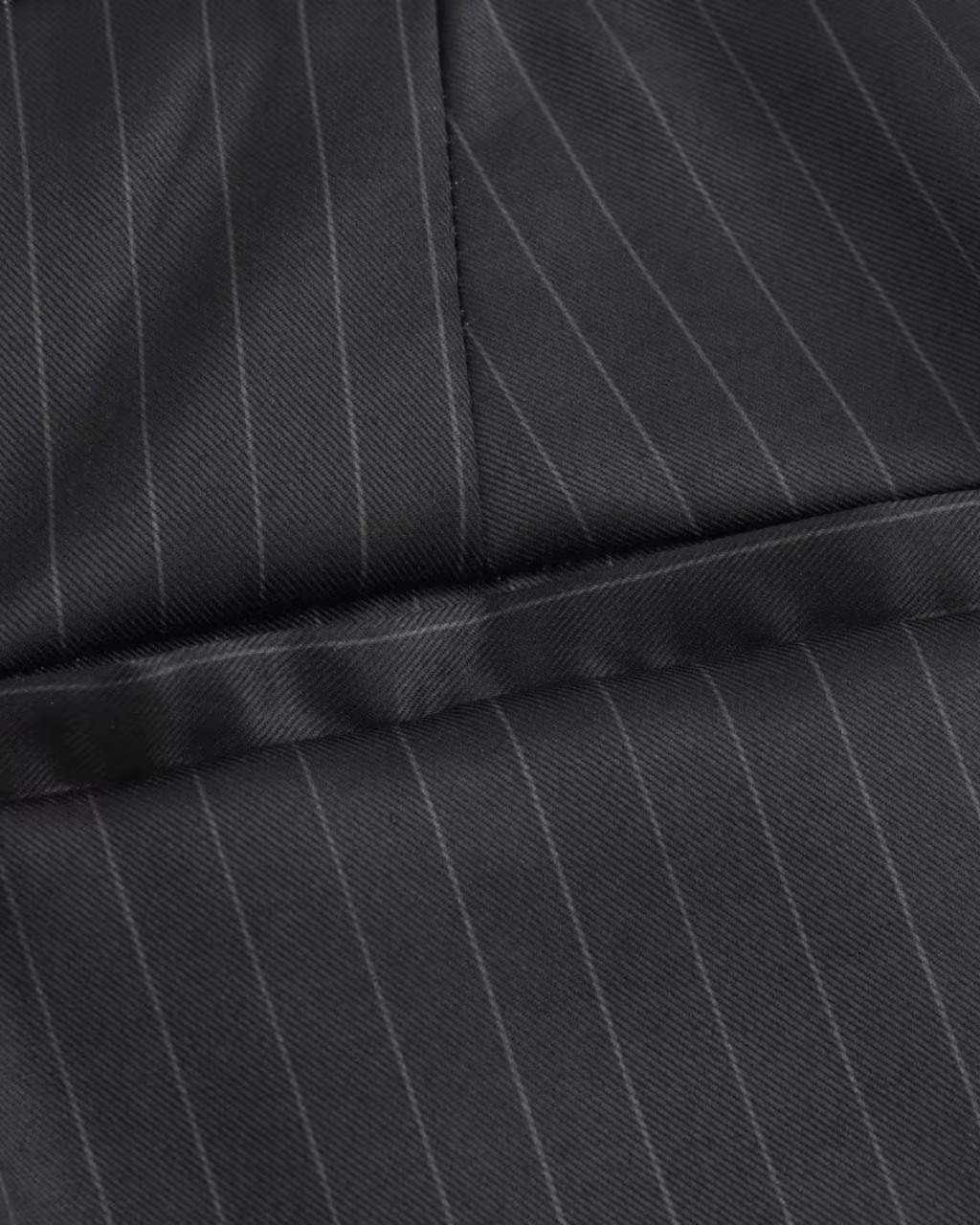 Gestreepte Zwarte Tweedelige Blazer en Broek Set voor Dames