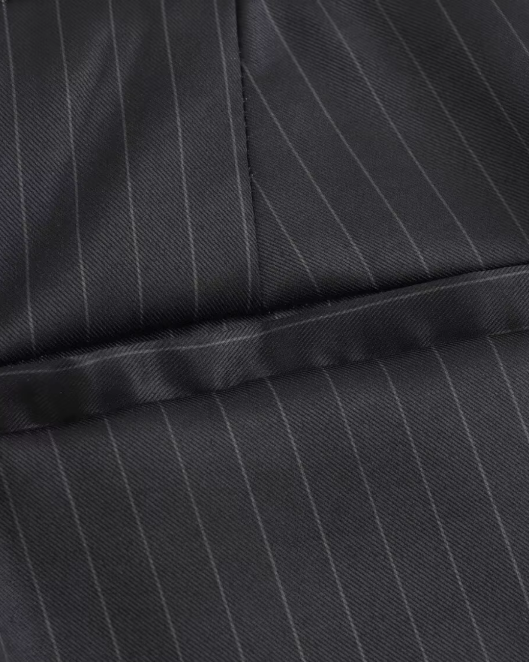 Gestreepte Zwarte Tweedelige Blazer en Broek Set voor Dames