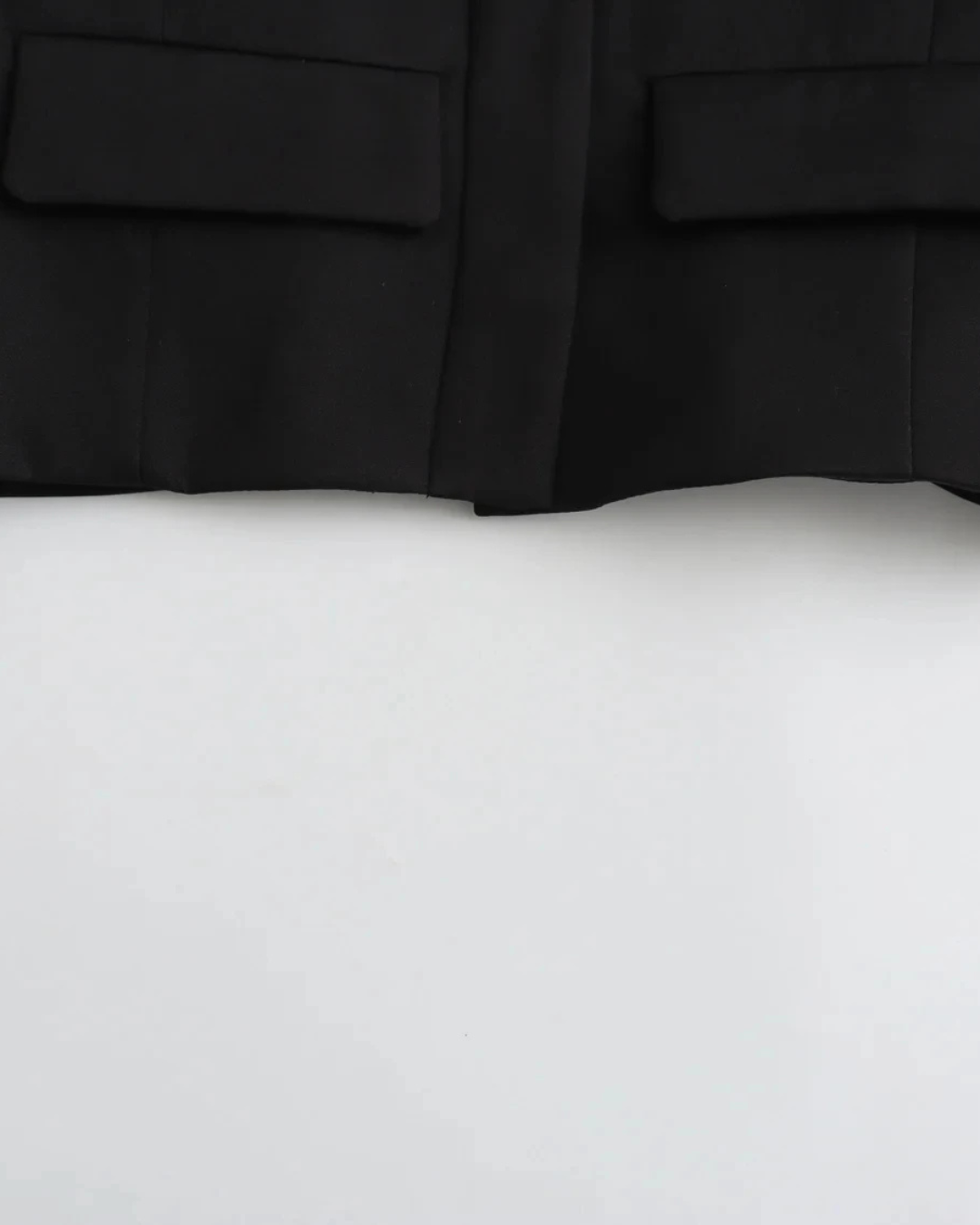 Vintage Cropped Jas met Reverskraag en Klepzakken voor Dames