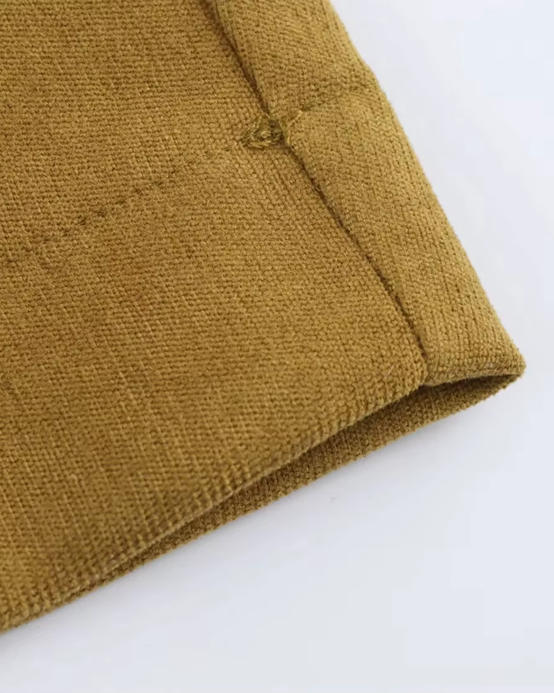 Vintage Chic Bruine Blazer en Broek Set voor Dames