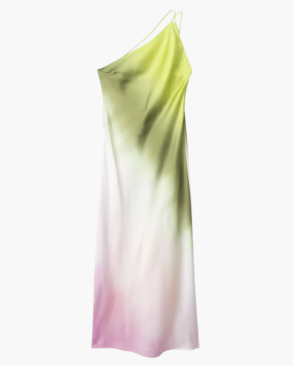 Tie Dye Satijnen Avondjurk met Open Rug voor Dames