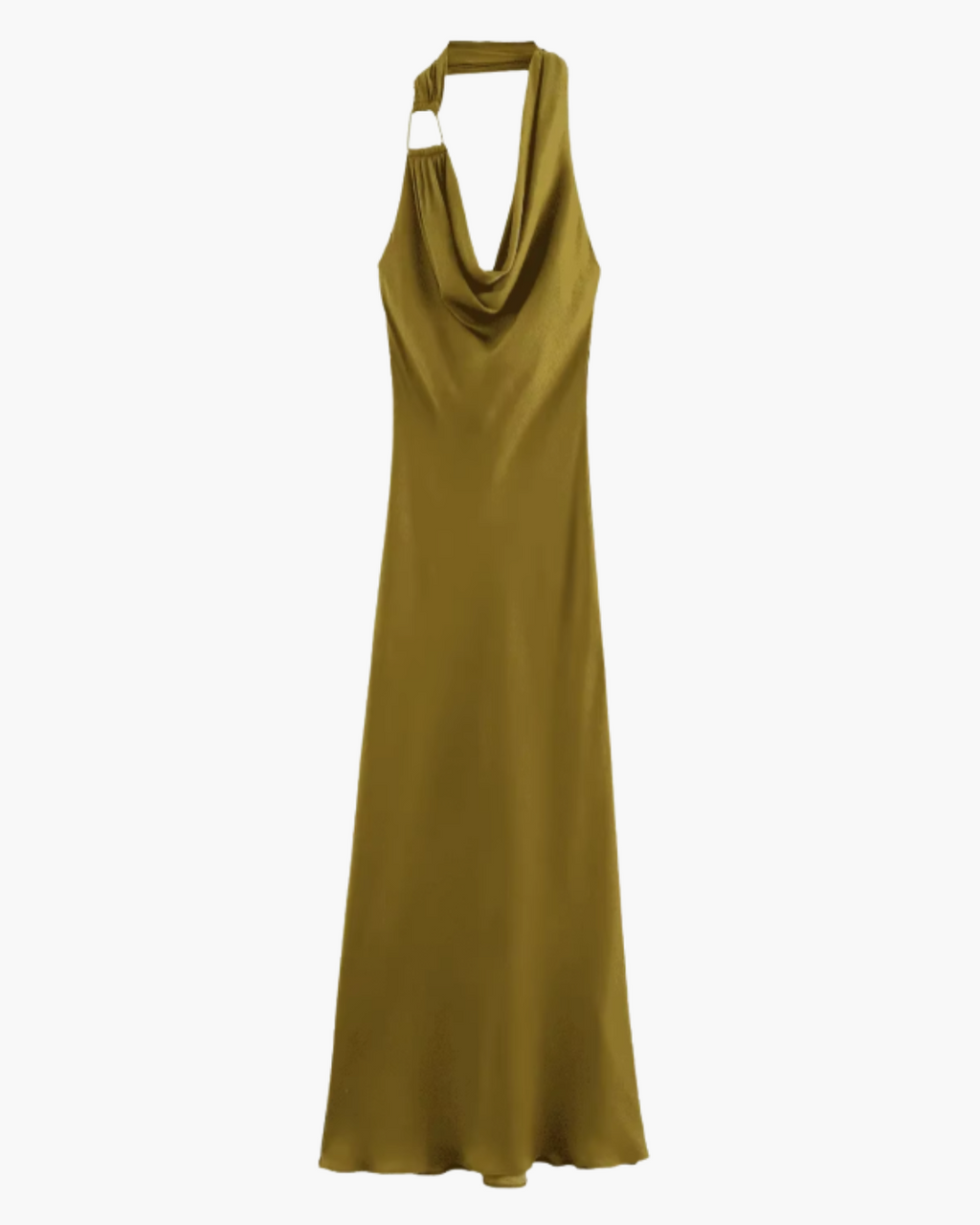 Satijnen Jurk Off-Shoulder met Open Rug voor Dames