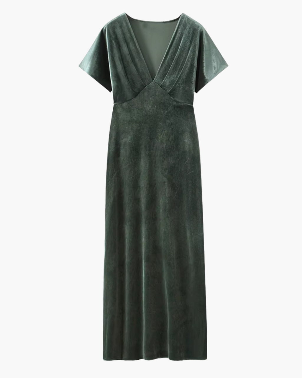 Minimalistische Fluwelen Slim Fit Jurk voor Dames