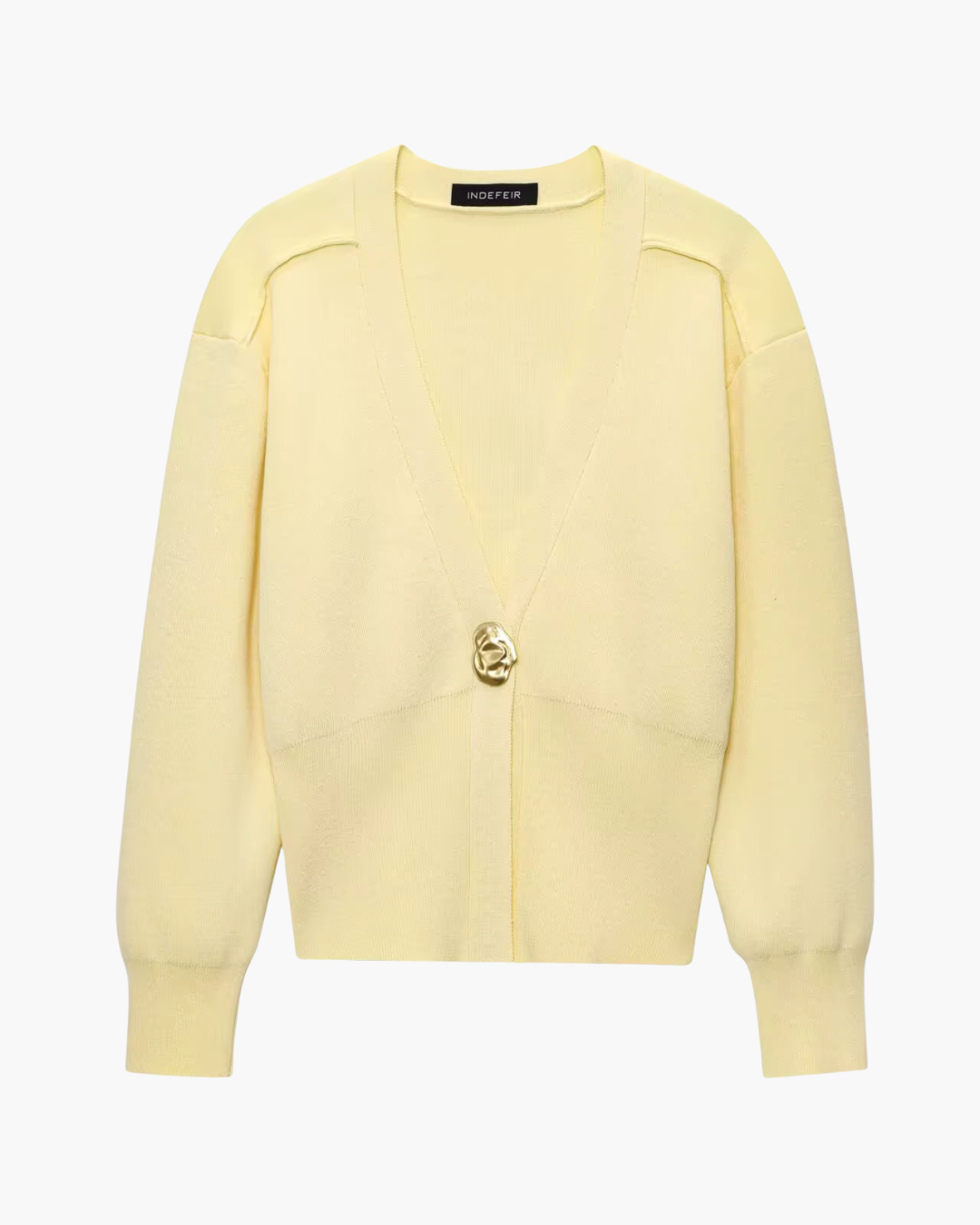 Casual Chique Vest met V-hals en Lange Mouwen voor Dames