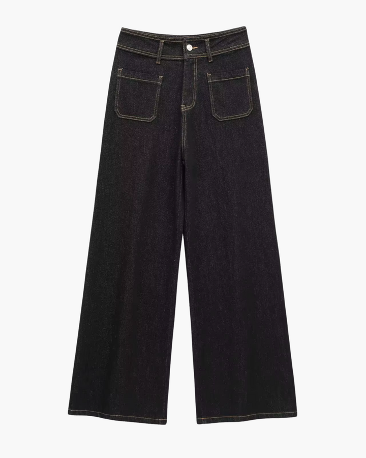 Hoge Taille Damesbroek met Wijde Pijpen voor Dames