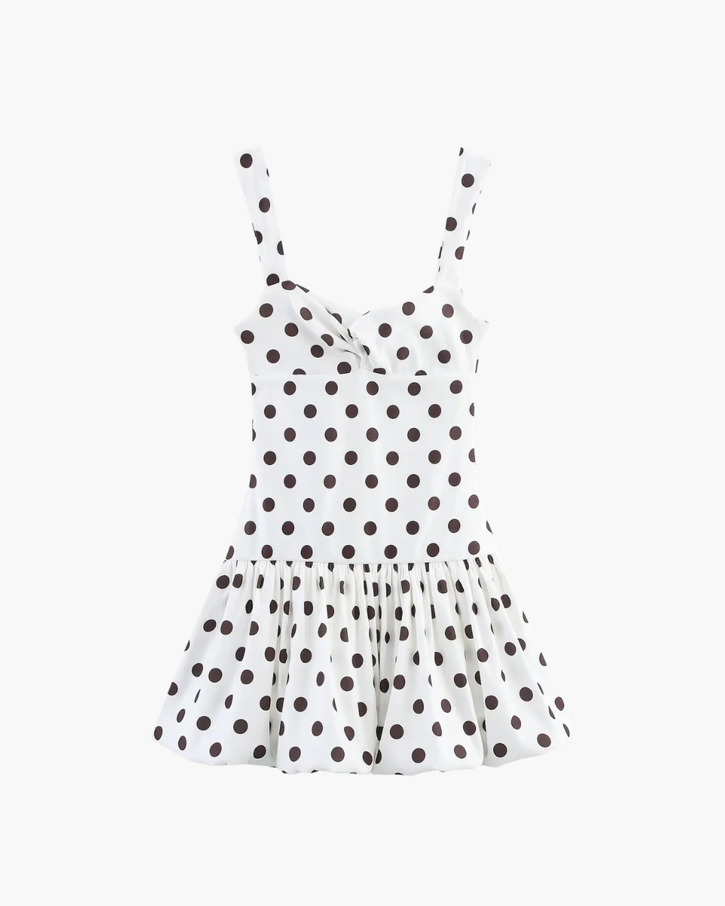 Mouwloos Backless Polkadot Mini Jurk voor Dames