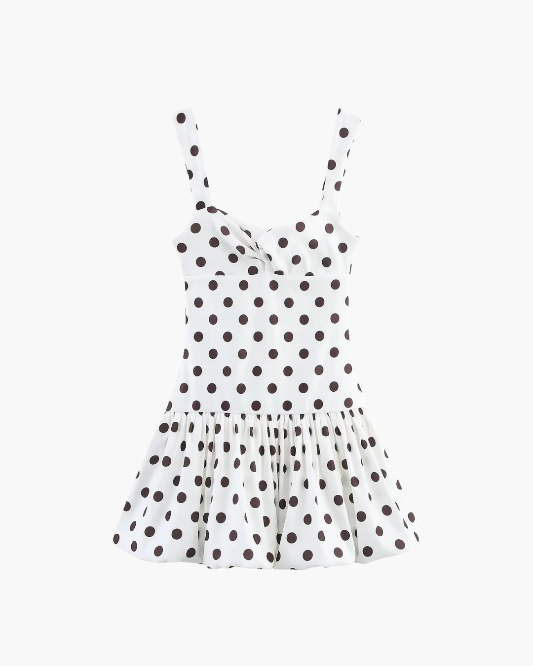 Mouwloos Backless Polkadot Mini Jurk voor Dames