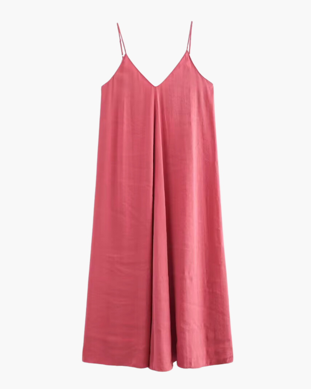 Roze Slip Maxi Jurk voor Dames