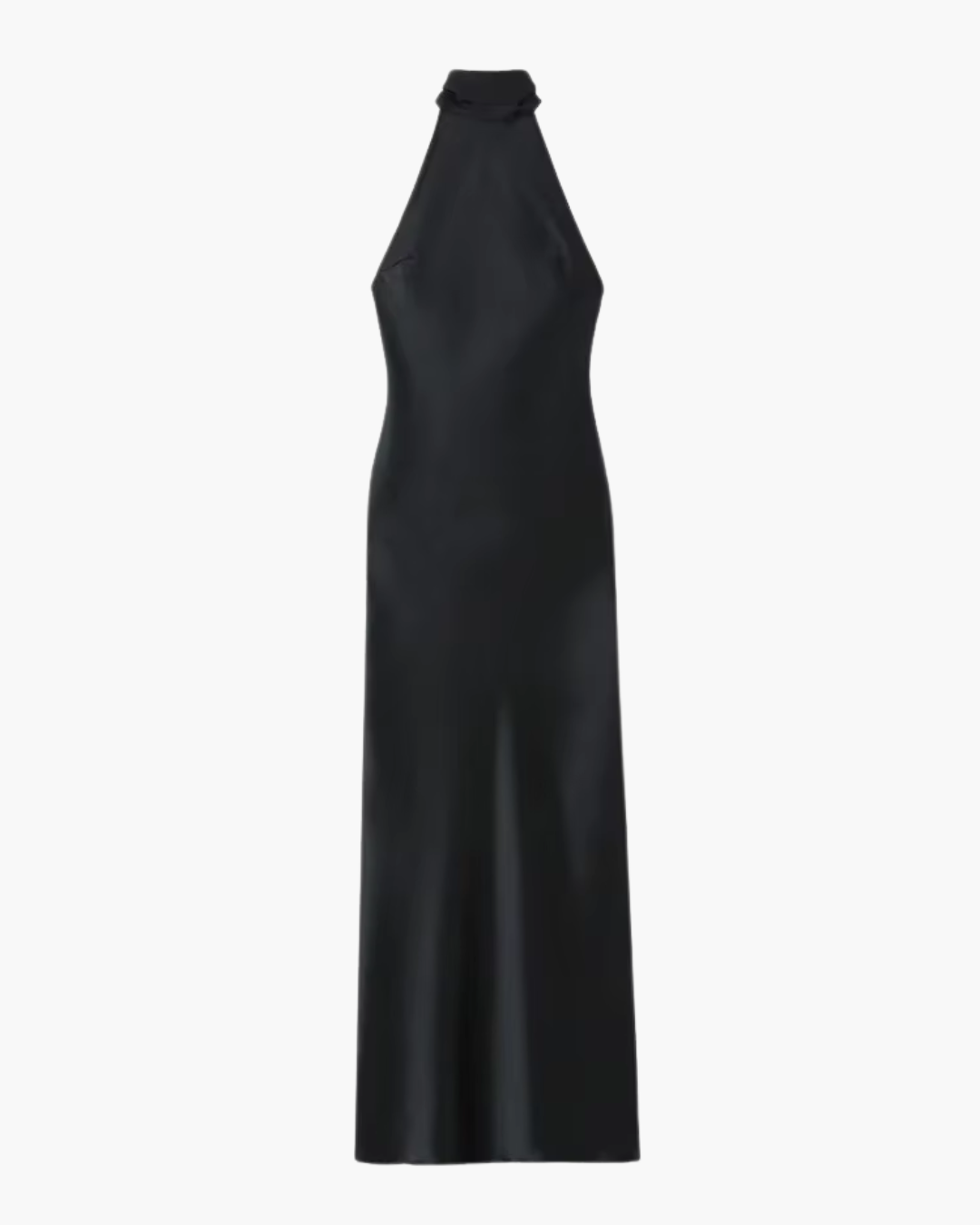 Luxe Elegante Satijnen Halterjurk met Open Rug voor Dames