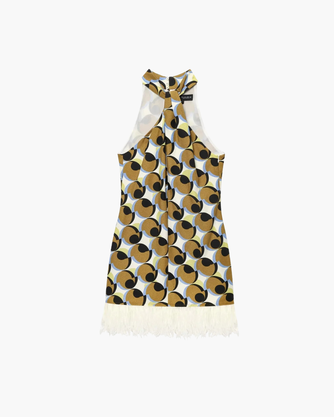 Zomerse Geometrische Halterjurk met Print voor Dames