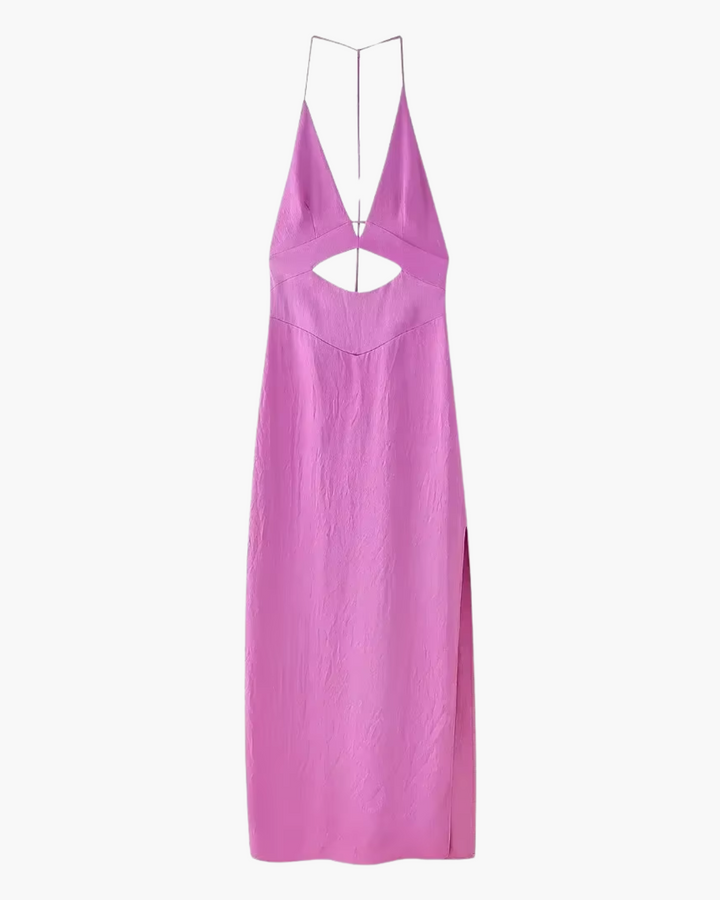 Elegante Uitgesneden Halterjurk zonder Mouwen voor Dames