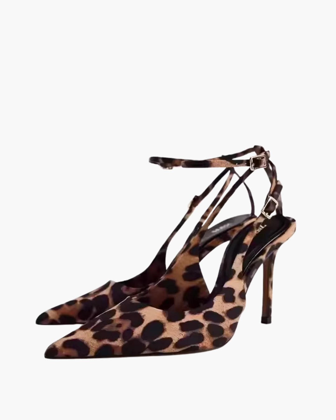 Luipaardprint Sandalen met Hoge Dunne Hakken voor Dames