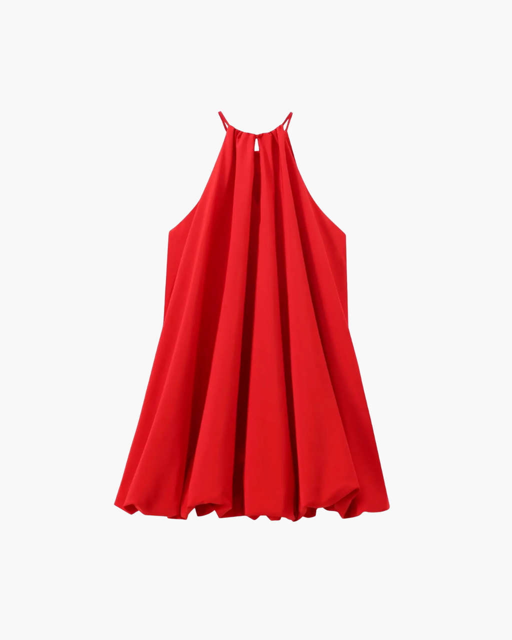 Chique Rood Halter Zomerjurkje voor Dames