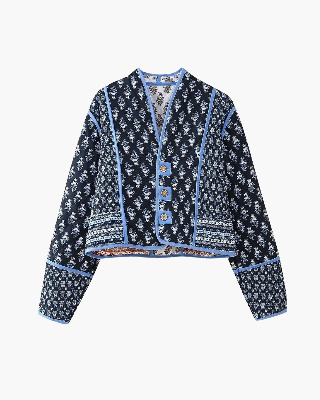 Omkeerbaar Retro Gewatteerd Winterjack voor Dames