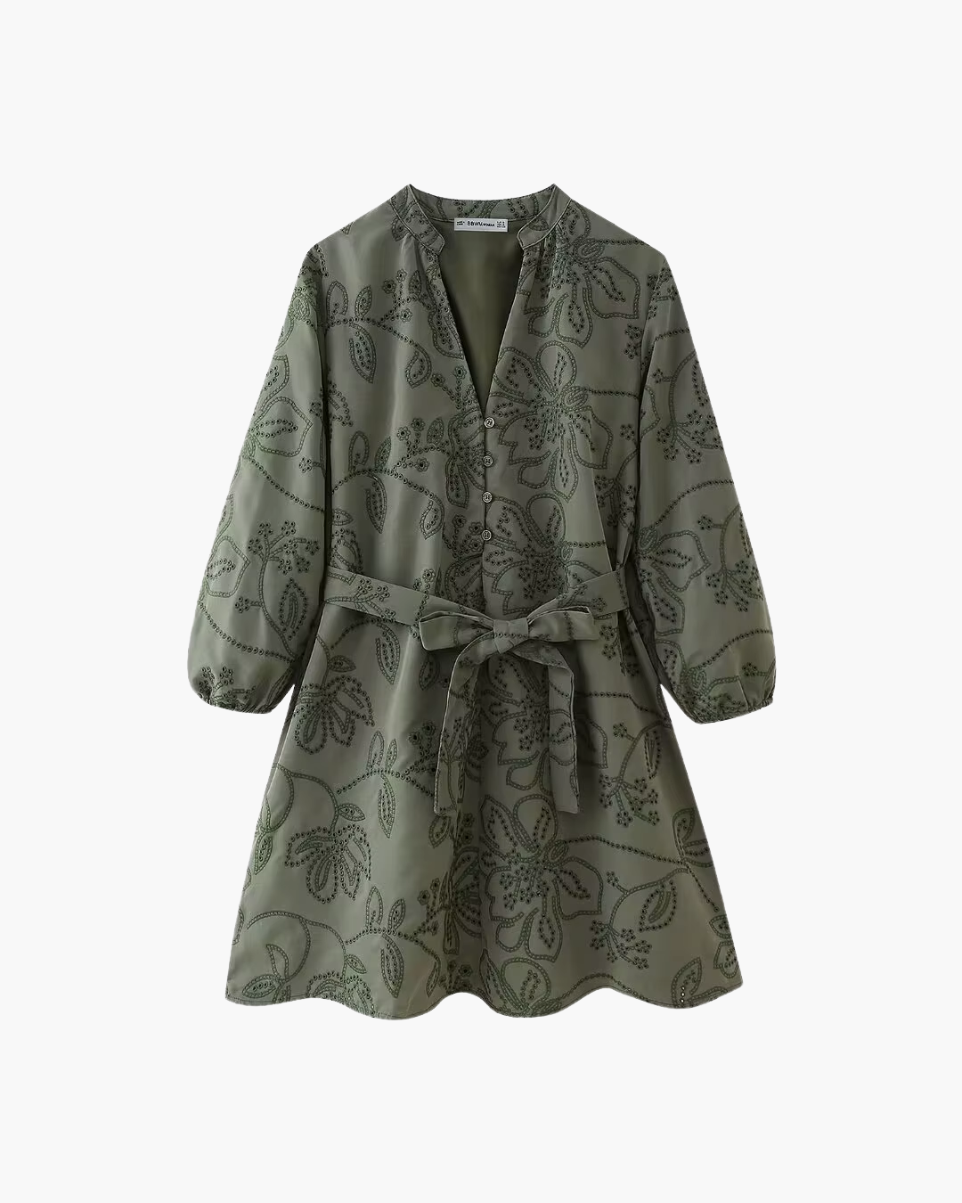 Geborduurde Holle Jurk voor Dames