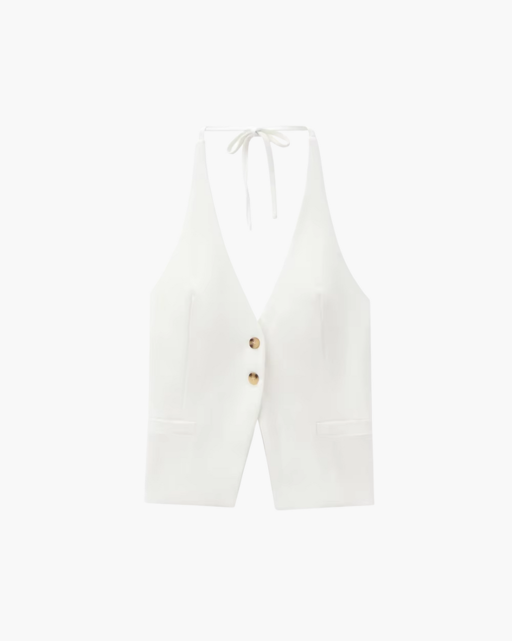 Stijlvol Halter Tanktop met Knopen voor Dames