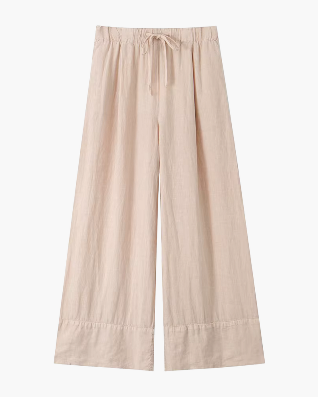 Casual Broek met Trekkoord en Wijde Pijpen voor Dames