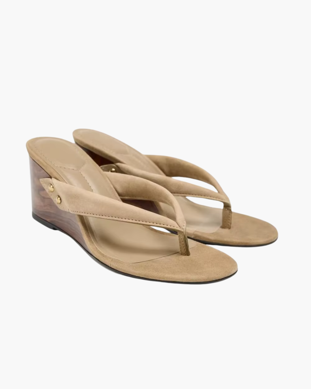 Clip Toe Sleehak Slippers voor Dames