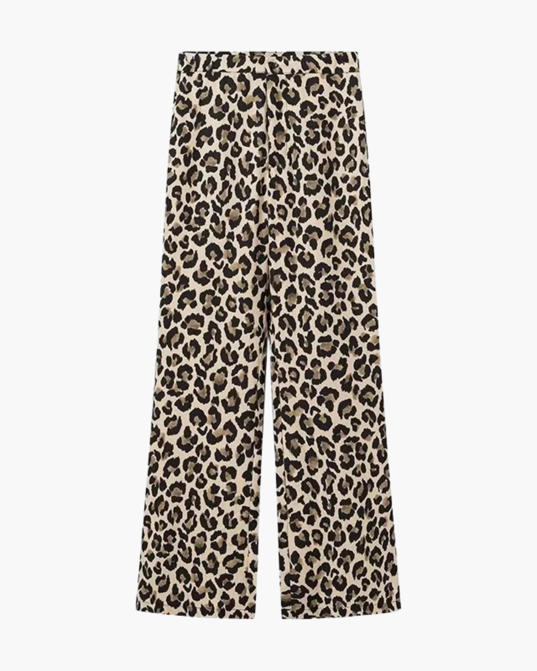 Luipaardprint Lange Broek - Losse Streetwear voor Dames