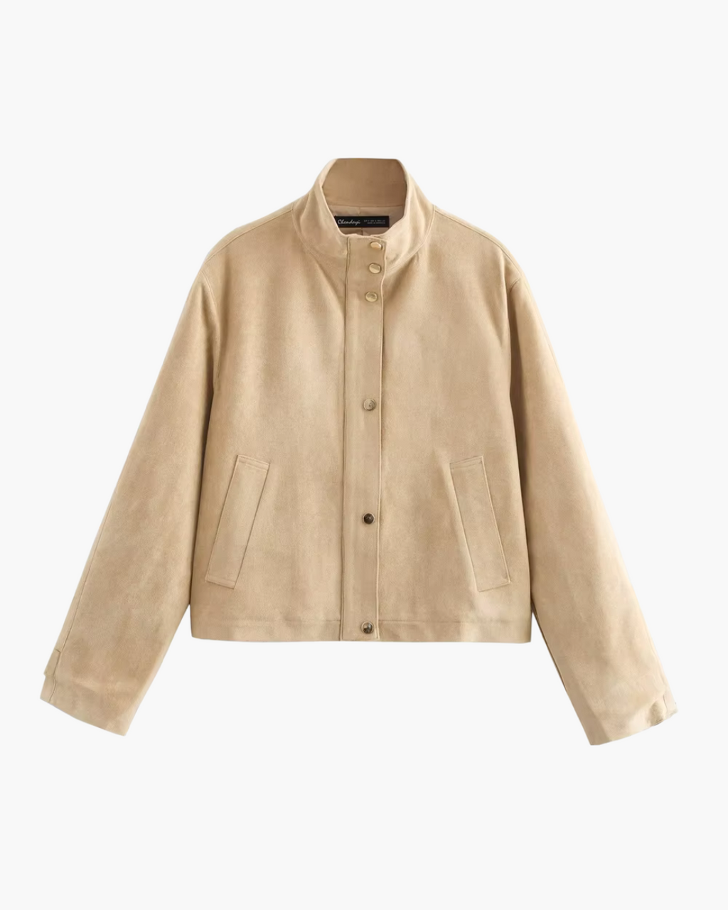 Damesjas met Hoge Kraag en Rits voor Dames