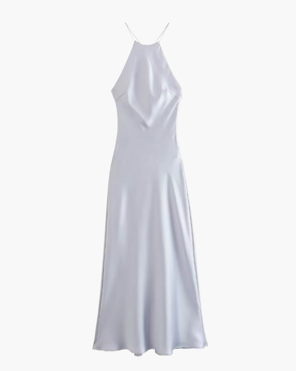 Satijnen Halter Backless Maxi Jurk voor Dames