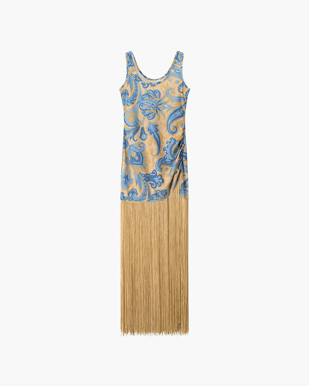 Zomerse Strandjurk met Kwastjes en Splitdetail voor Dames