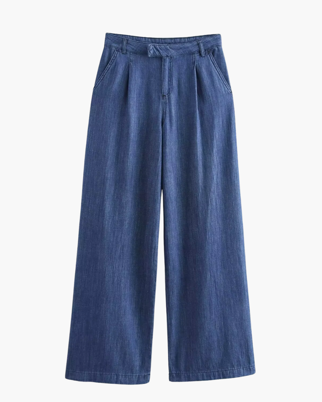 Denim Drape Broek voor Dames