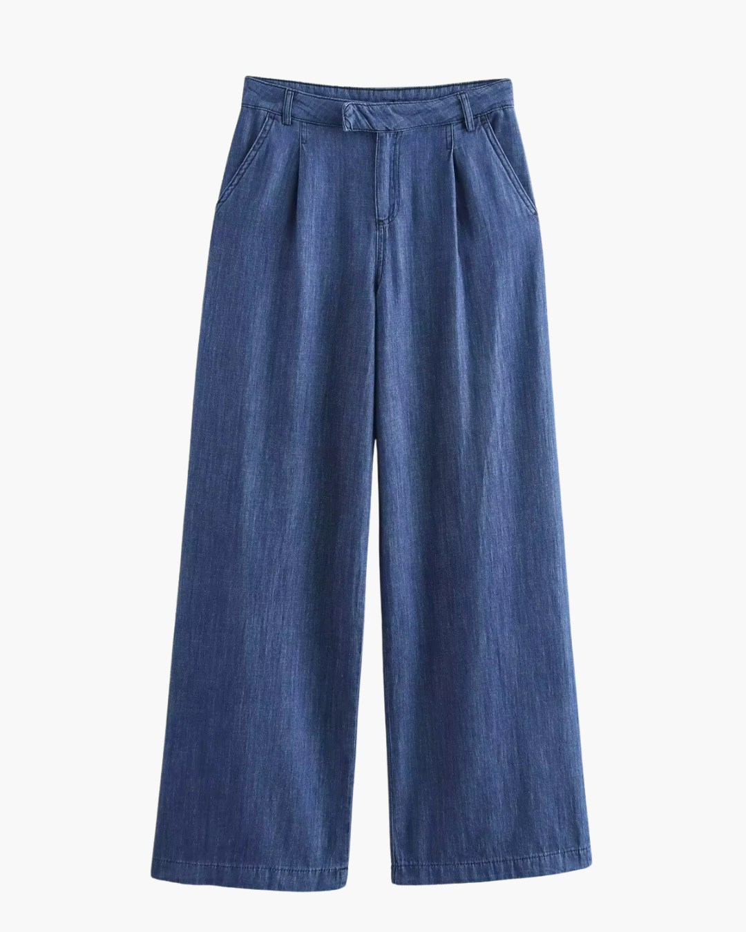 Denim Drape Broek voor Dames