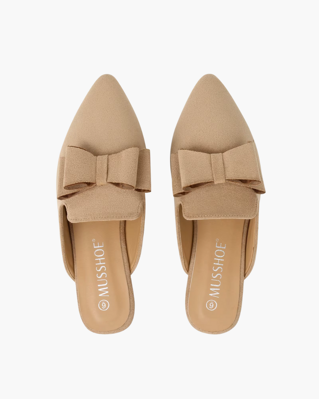 Comfortabele Beige Suède Instappers voor Dames