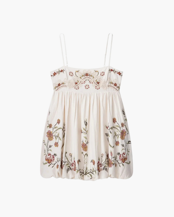 Losse Bohemian Zomerjurk met Bloemenborduursel voor Dames
