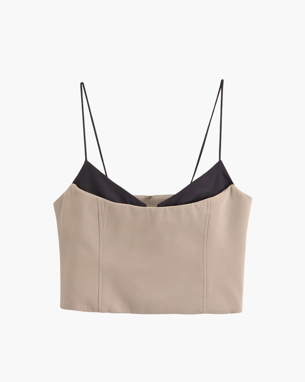 Elegant Gesplitst Hemdje met Open Rug en Hoge Street Style