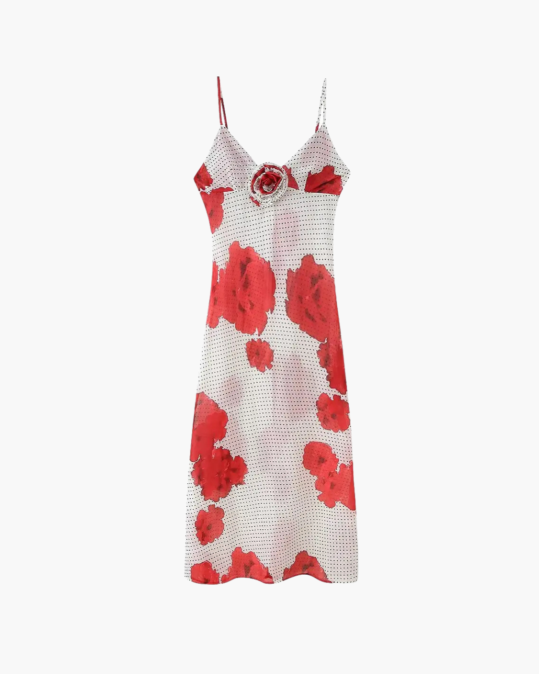 Lange Mouwloze, Backless Zomerjurk met Bloemdetails voor Dames