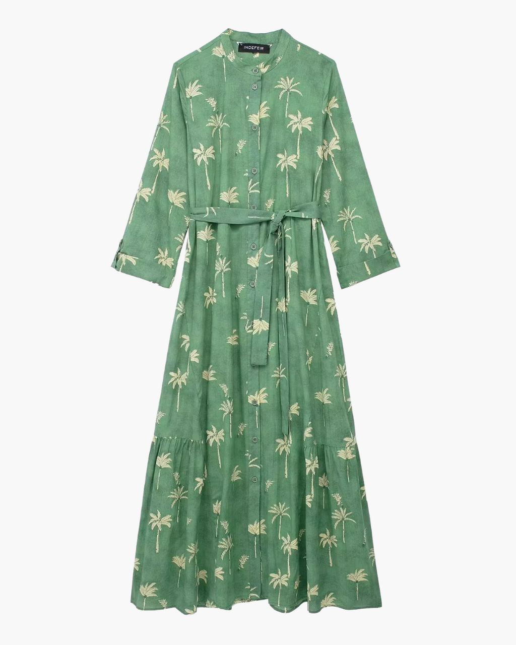 Vintage Chique Lentejurk met Print en Lange Mouwen voor Dames