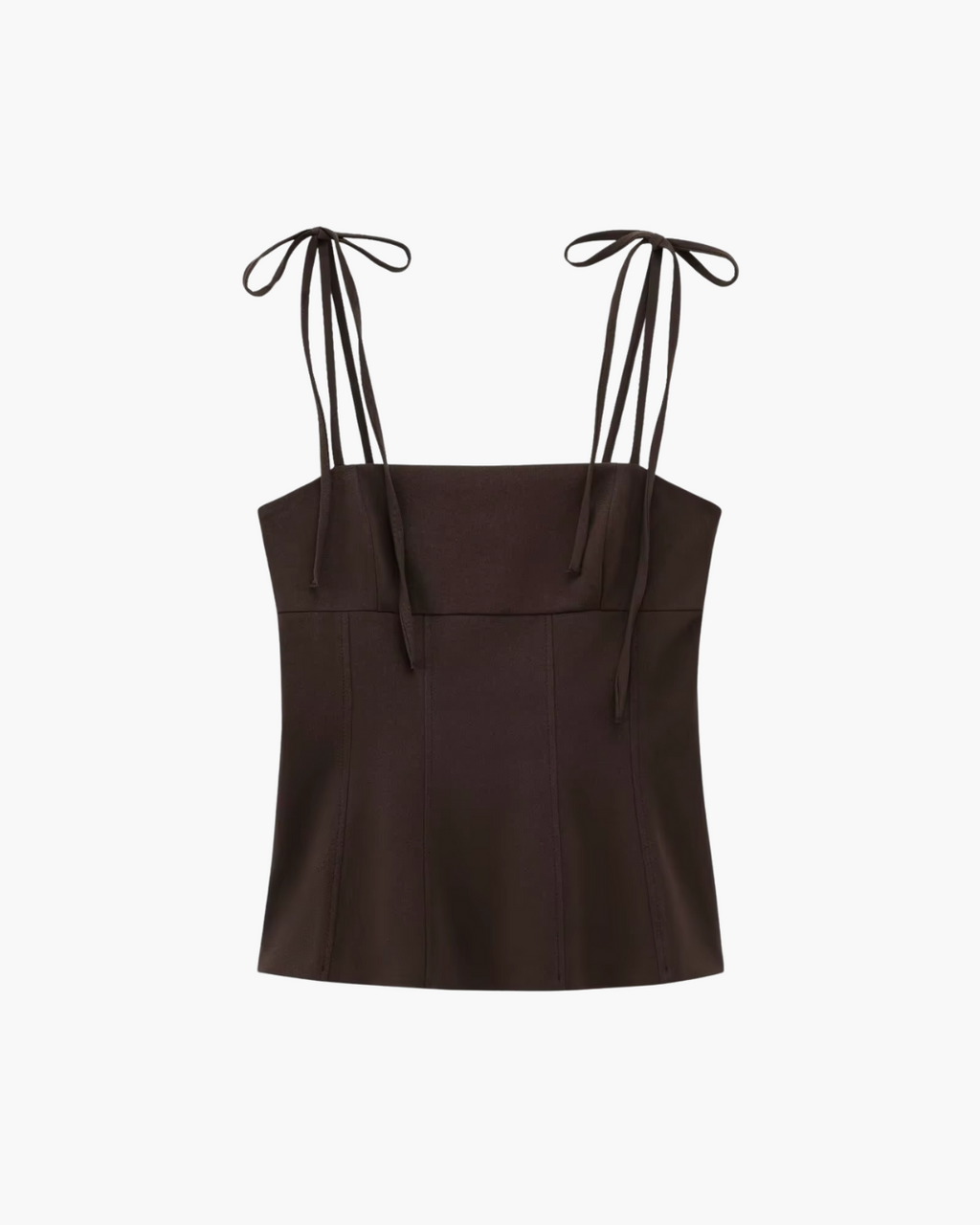 Korte Tanktop met Strik en Dunne Bandjes voor Dames