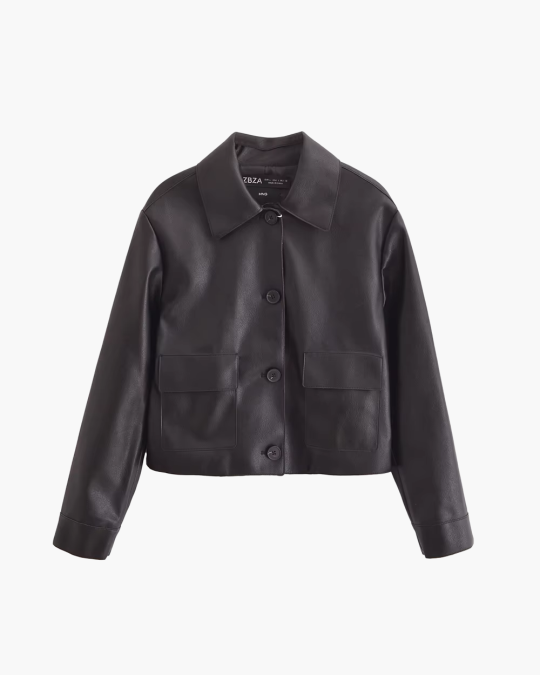 Diervriendelijke Leren Korte Jas voor Dames