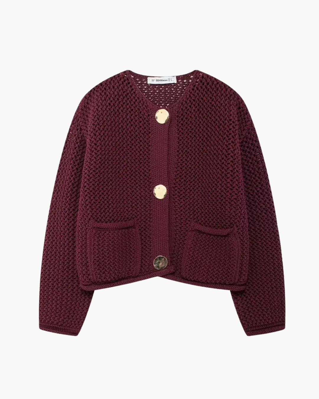 Gebreid Vest met Losse Lange Mouw voor Dames