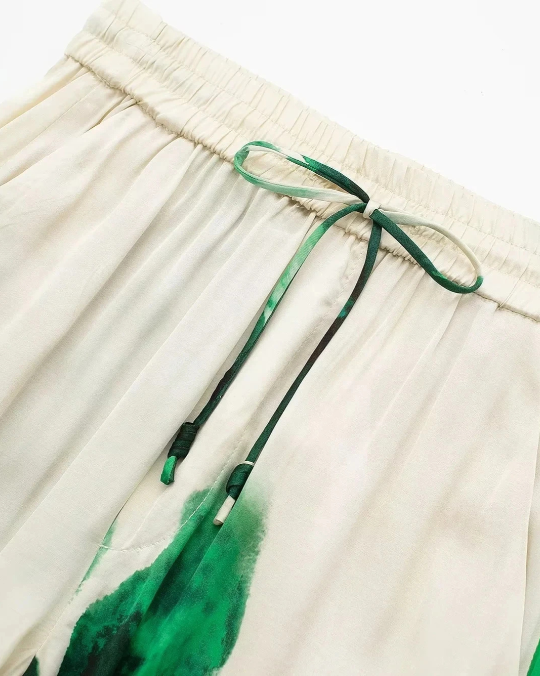 Elegante Set met Bloemenprint Blouse en Wijde Broek voor Dames