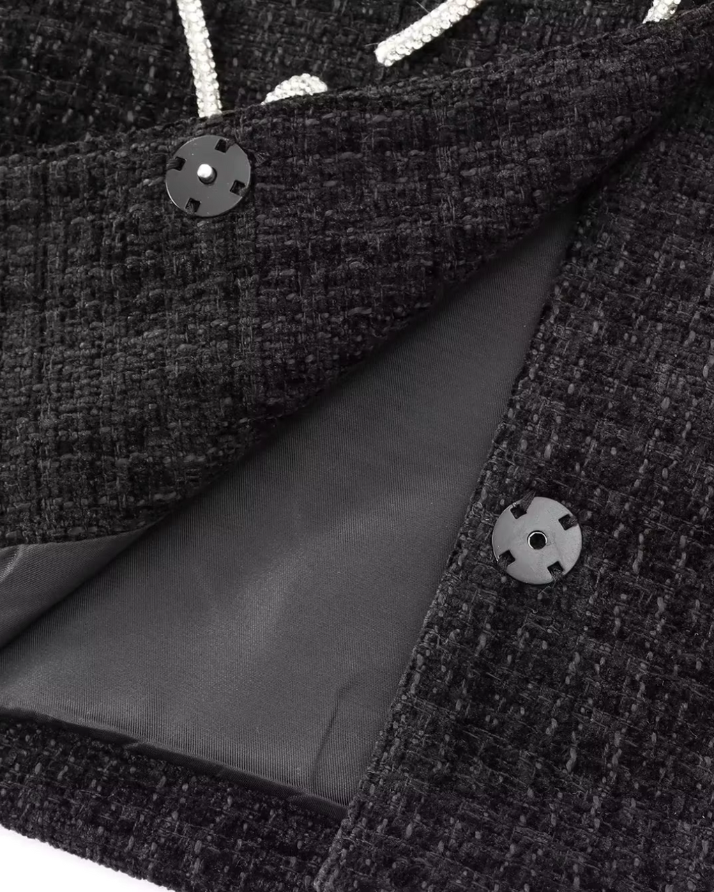 Vintage Effen Herfstjas met Strikjes en Knopen voor Dames