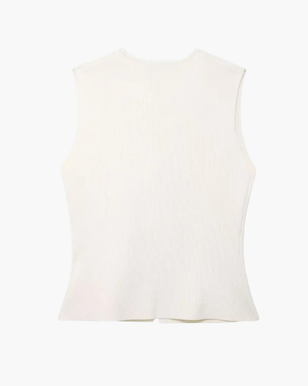 Gebreid Mouwloos V-Hals Vest met Gouden Knopen voor Dames