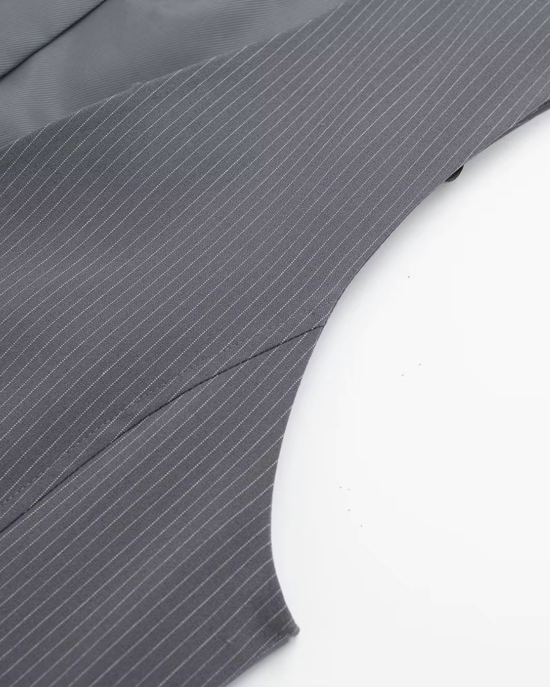 Gestreept Kort Vest met Wijde Broek Set voor Dames