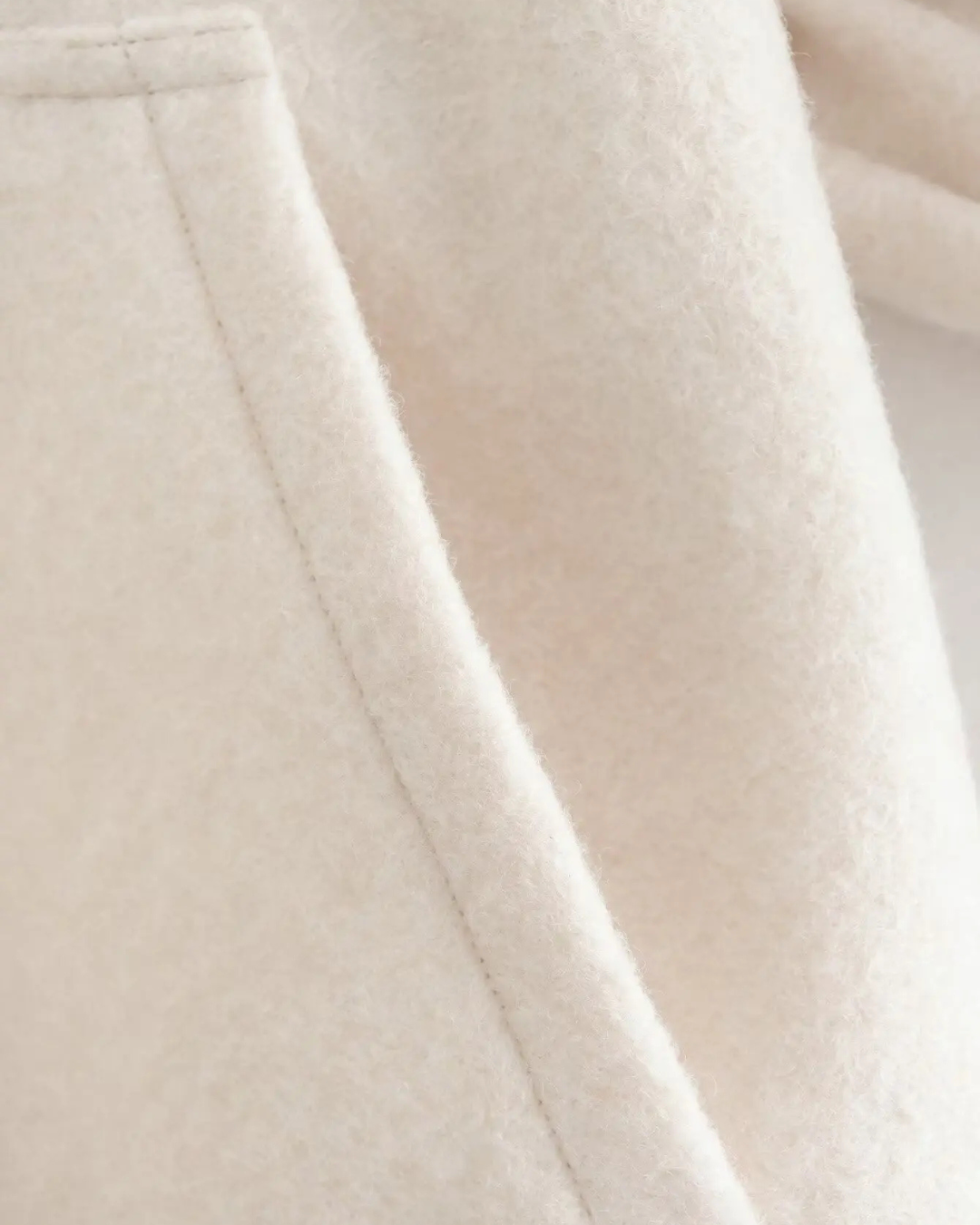 Effen Streetstyle Winterjas met Zakken en Knopen voor Dames