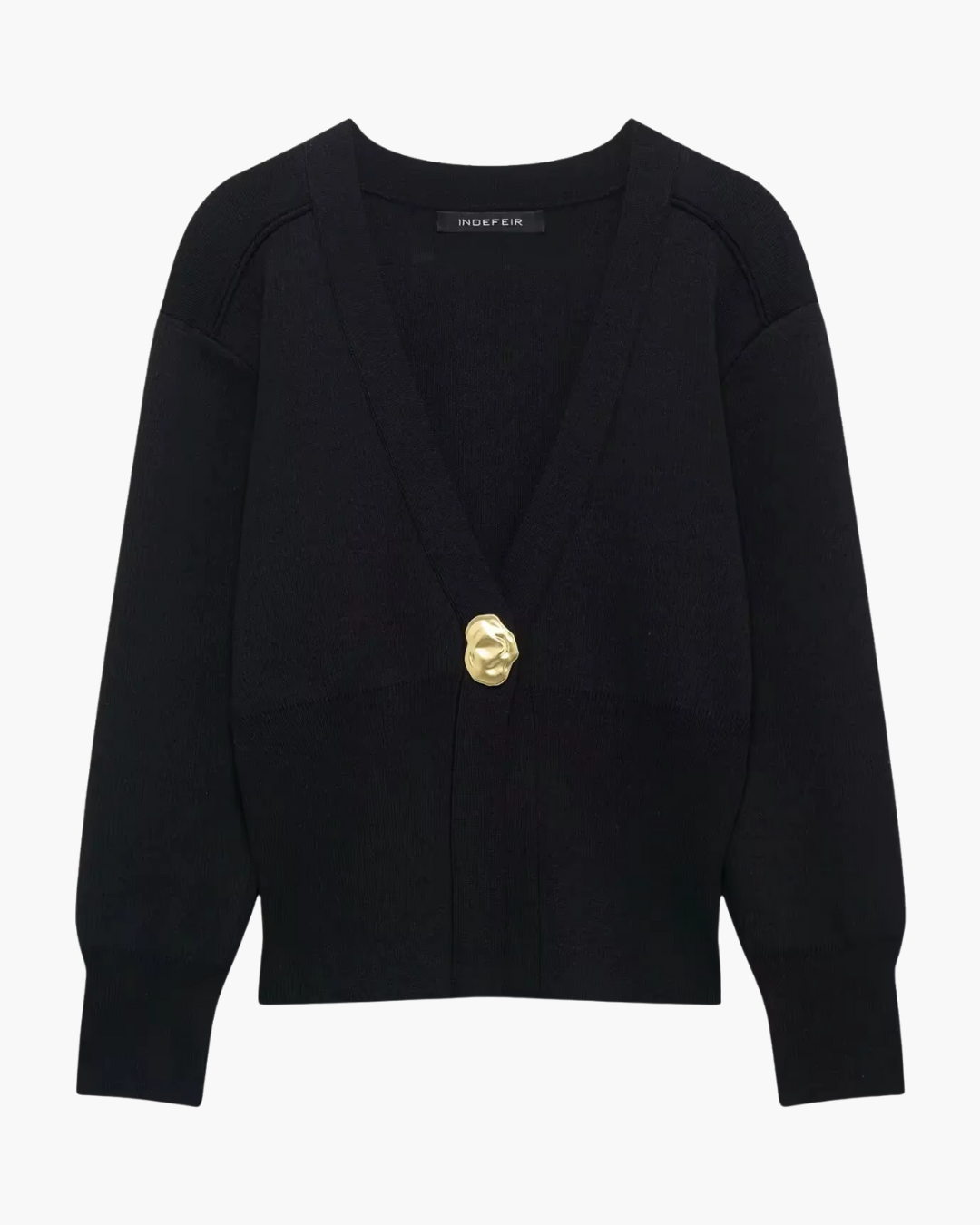 Casual Chique Vest met V-hals en Lange Mouwen voor Dames